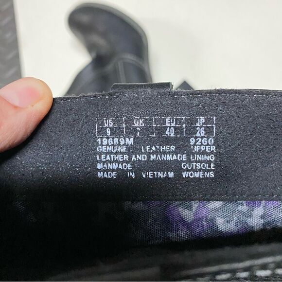 TIMBERLAND RUDSTON EARTH KEEPERS tall mid calf stack heel leather riding BOOTS 9 - Picture 9 of 12